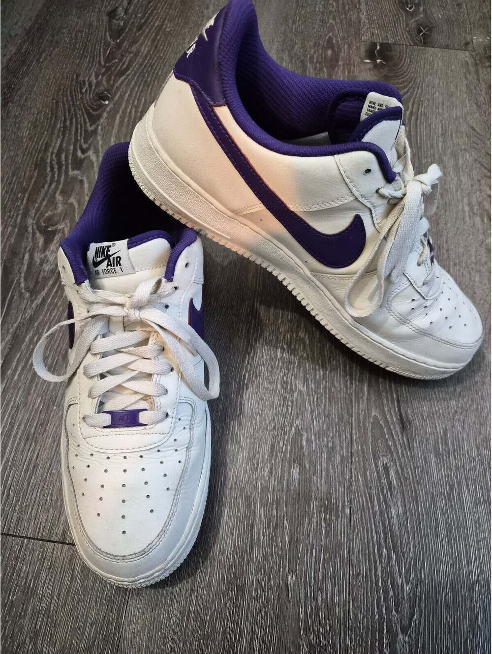 Nike Air Force 1 By You Custom Purple Sail Size 12 AF1 Low Good Condition